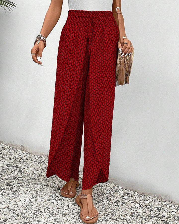 Women’s Smocked Waist Trousers | Summer