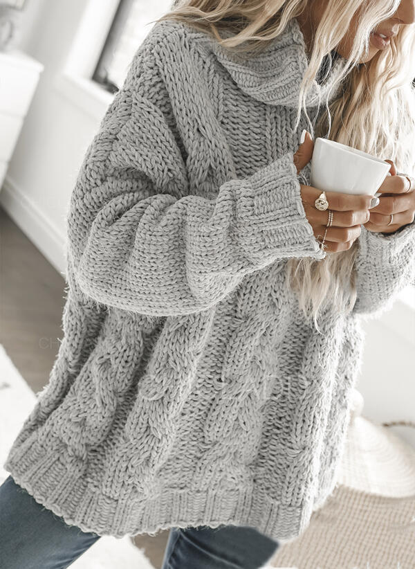 Women's Cable-Knit Turtleneck Jumper | Winter