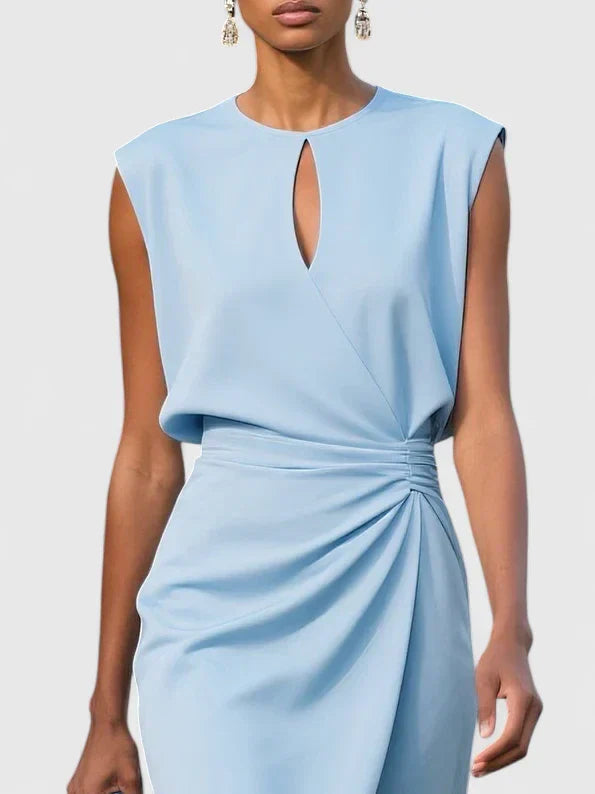 Women's Elegant Formal Sleeveless Dress | Midi