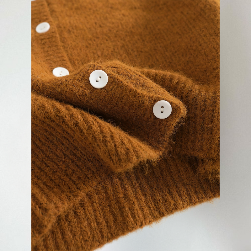 Women's Casual Knitted Winter Cardigan | Button
