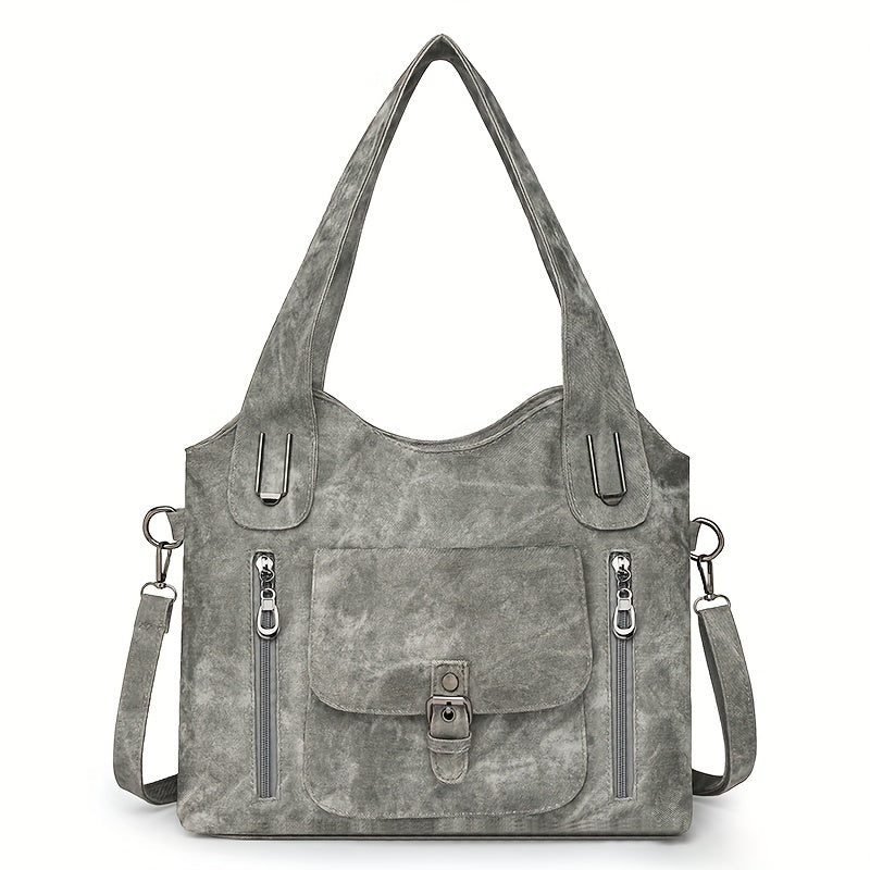 Women’s Vintage Shoulder Bag | Multi-Pocket
