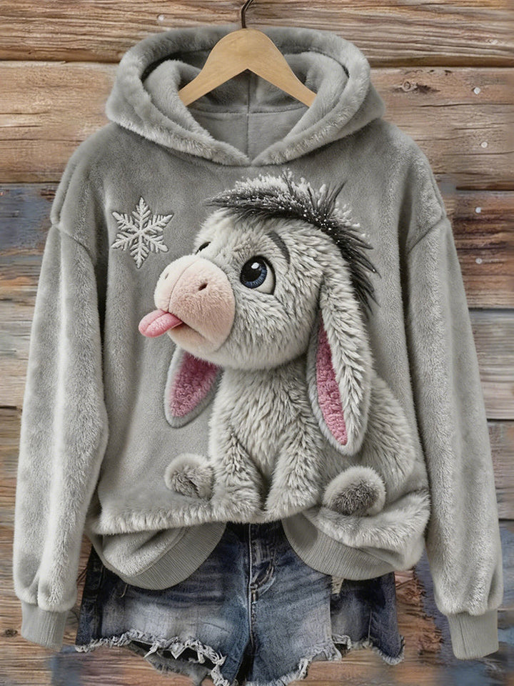 Women's Winter Long Sleeve Graphic Hoodie | Oversized