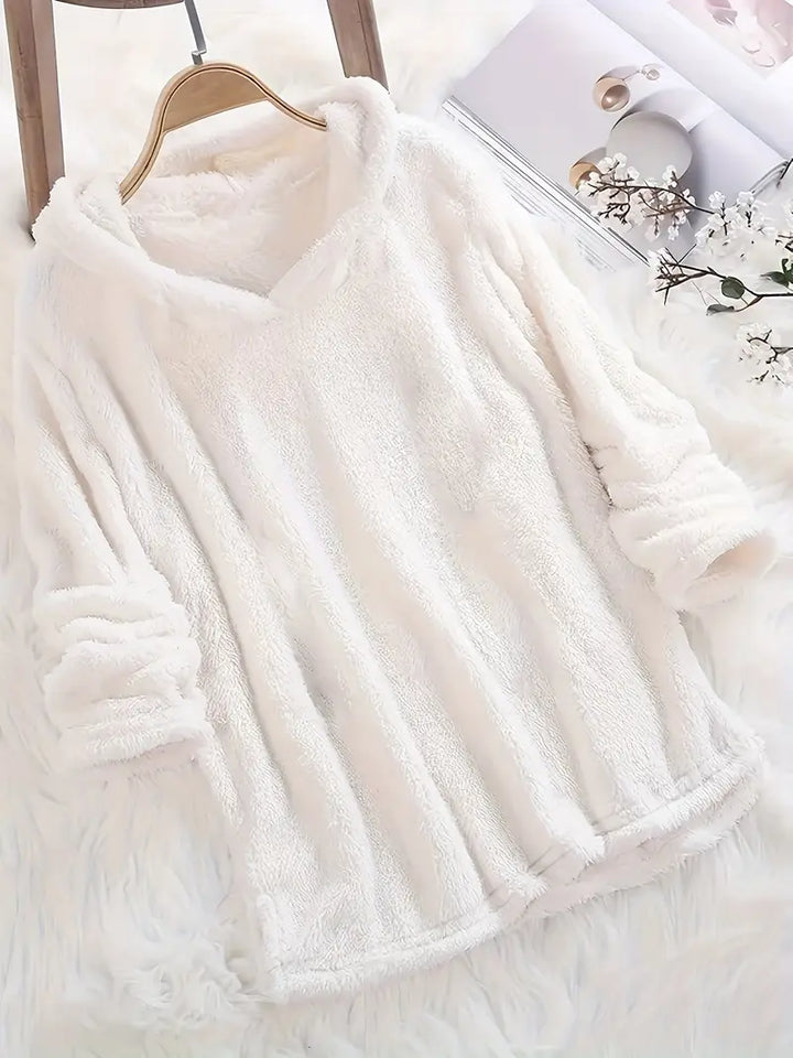 Women's Winter Knit Hoodie | Long Sleeve