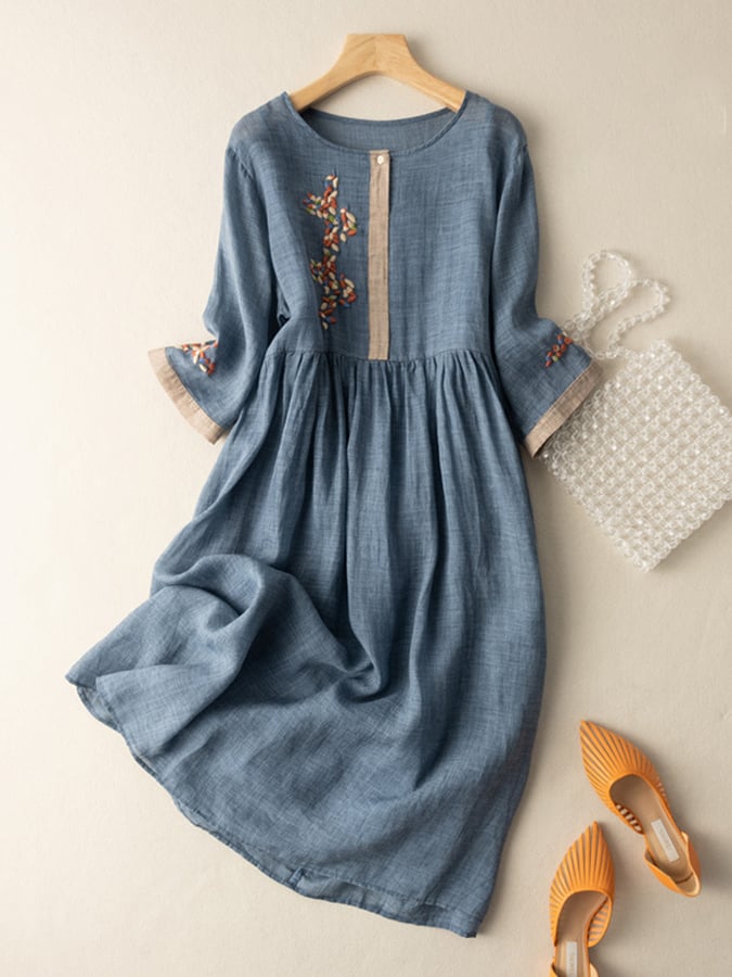 Women's Casual A-Line Dress | Midi