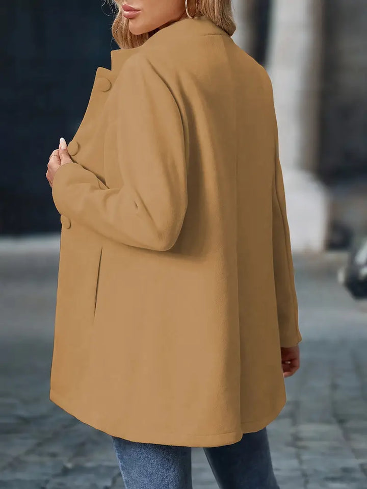 Women's Elegant Winter Coat | Buttons