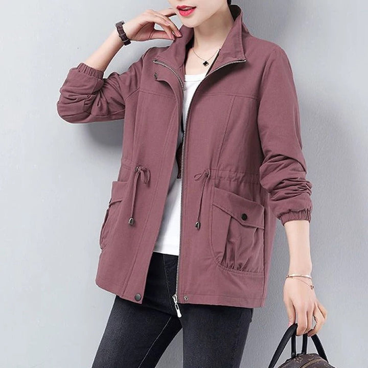 Women's Oversized Zip Up Winter Jacket | Collared