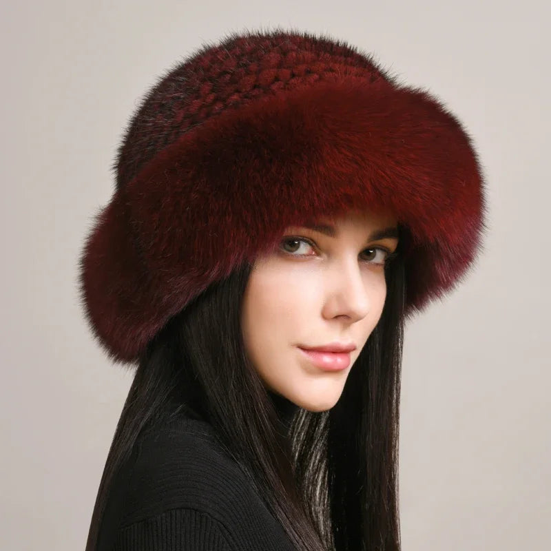 Women's Winter Russian Style Fur Hat | Warm