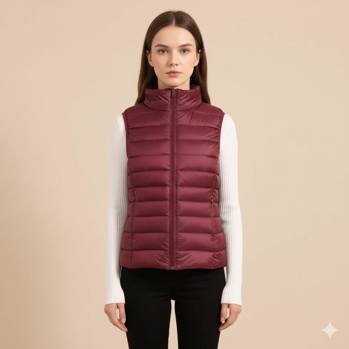 Women's Quilted Puffer Vest | Zip Up