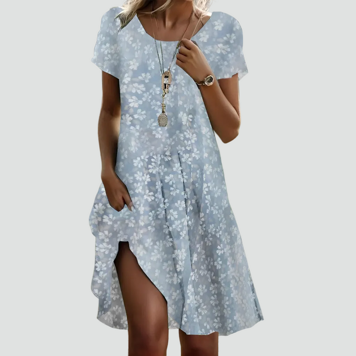 Women's Flowy Printed Summer Dress | Midi