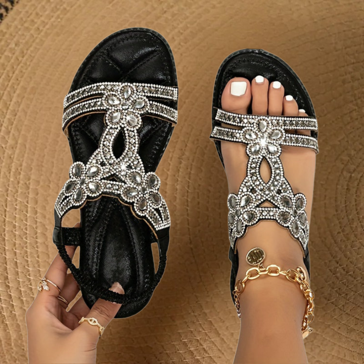 Women’s Flat Boho Summer Sandals | Elastic