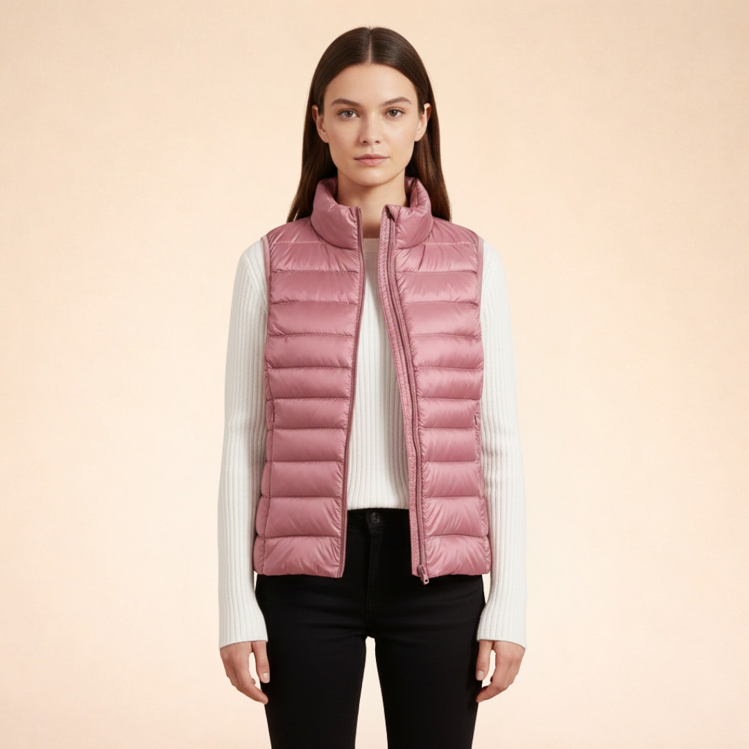 Women's Quilted Puffer Vest | Zip Up