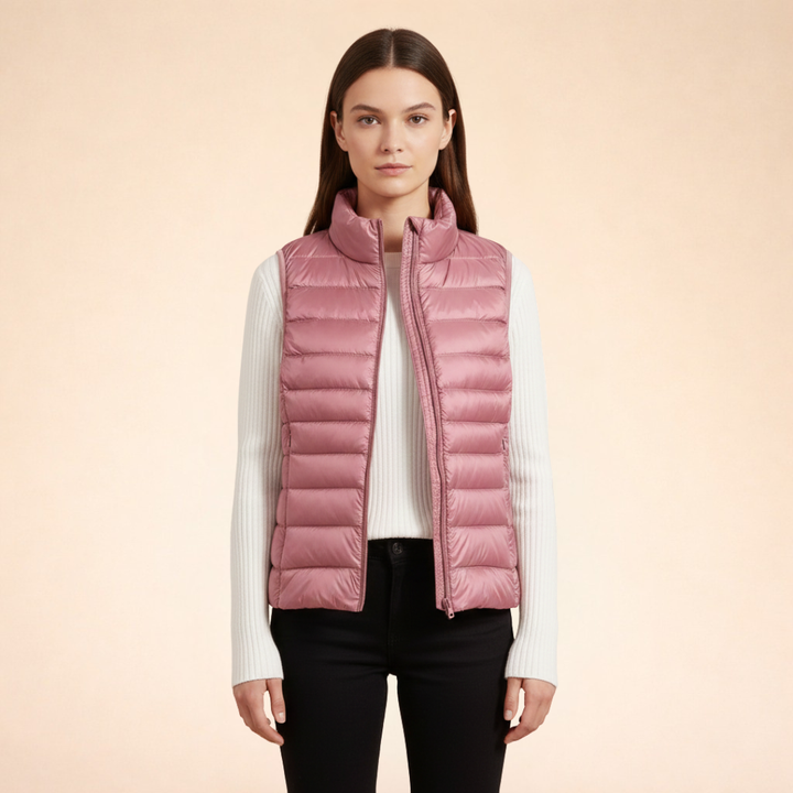 Women's Quilted Puffer Vest | Zip Up