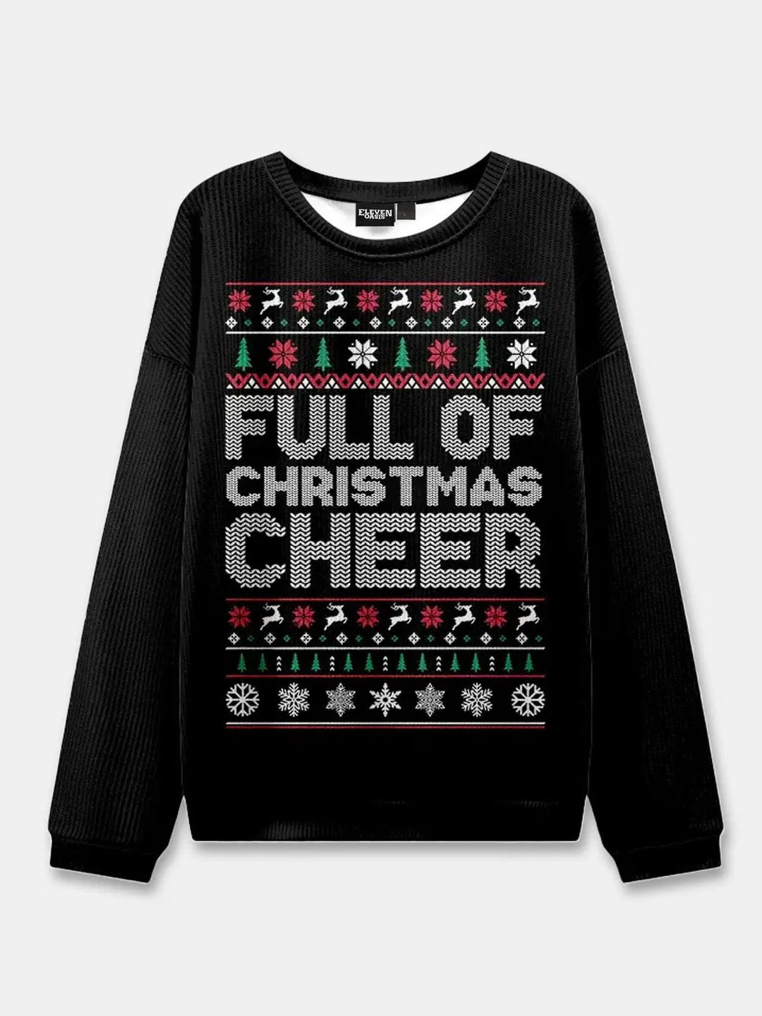 Unisex Round Neck Rib Christmas Knit Jumper | Winter