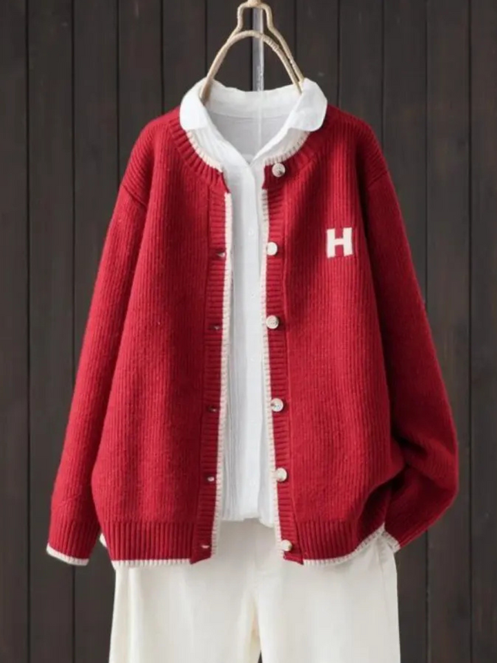 Women's Button Knitted Cardigan | Oversized