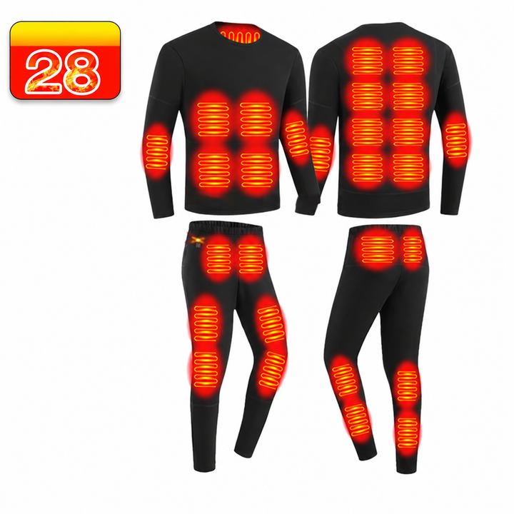 Unisex Electric Snowboarding Thermal Ski Underwear Set | Winter