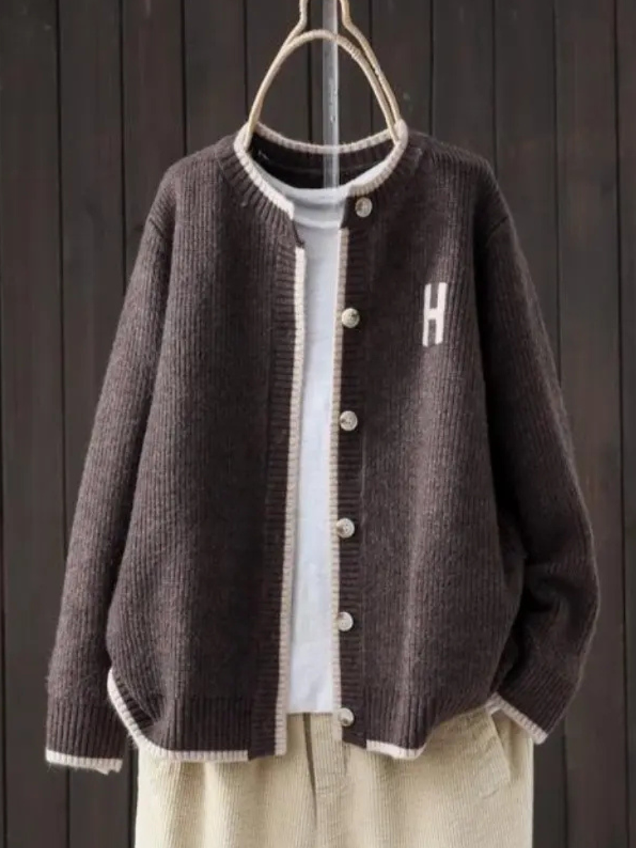 Women's Button Knitted Cardigan | Oversized