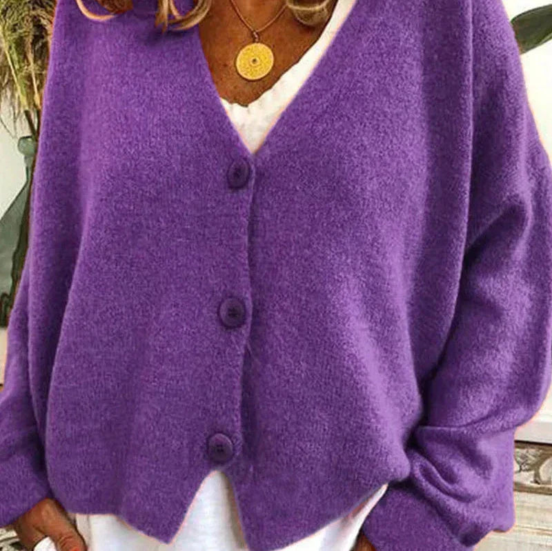 Women's Casual Warm Cardigan | V-neck