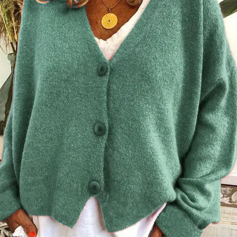 Women's Casual Warm Cardigan | V-neck