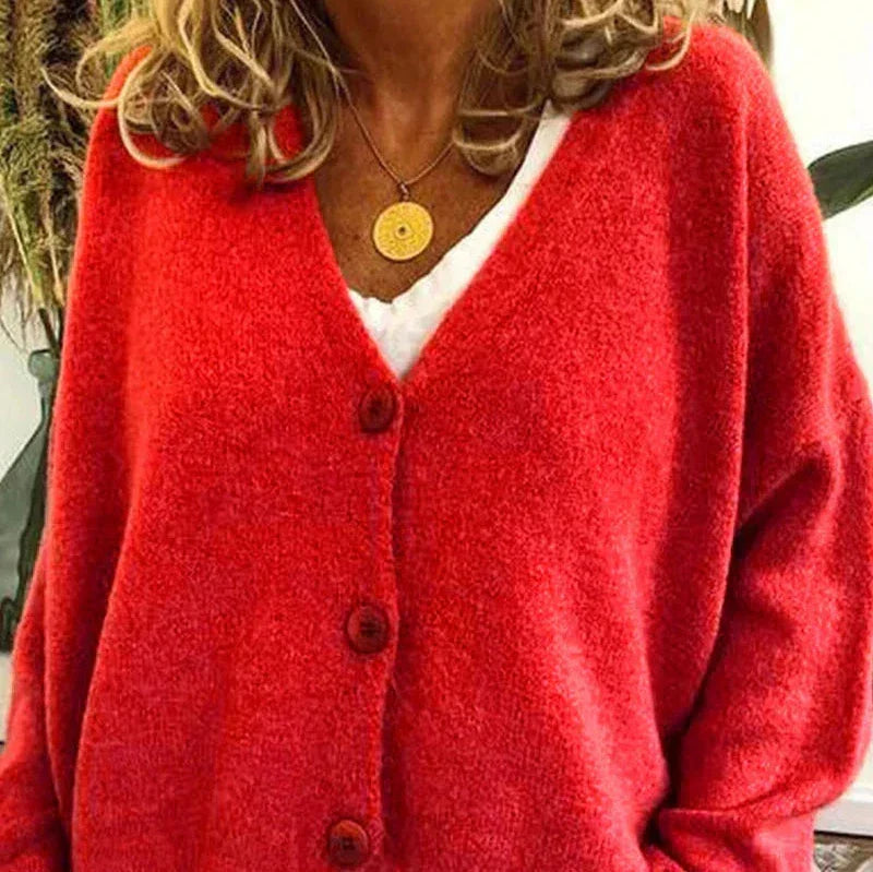 Women's Casual Warm Cardigan | V-neck