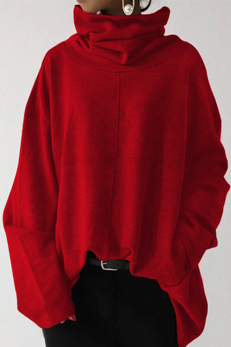 Women's Oversized Warm Funnel Neck Hoodie | Winter