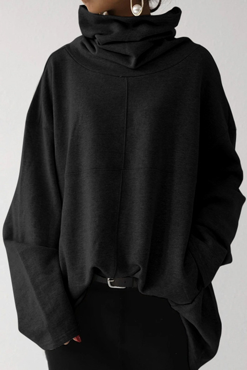 Women's Oversized Warm Funnel Neck Hoodie | Winter