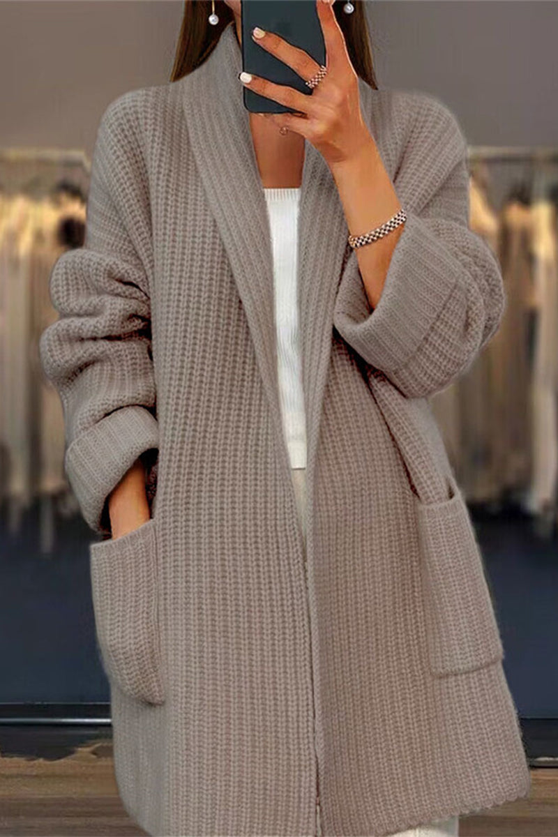 Women's Oversized Knit Cardigan | Long