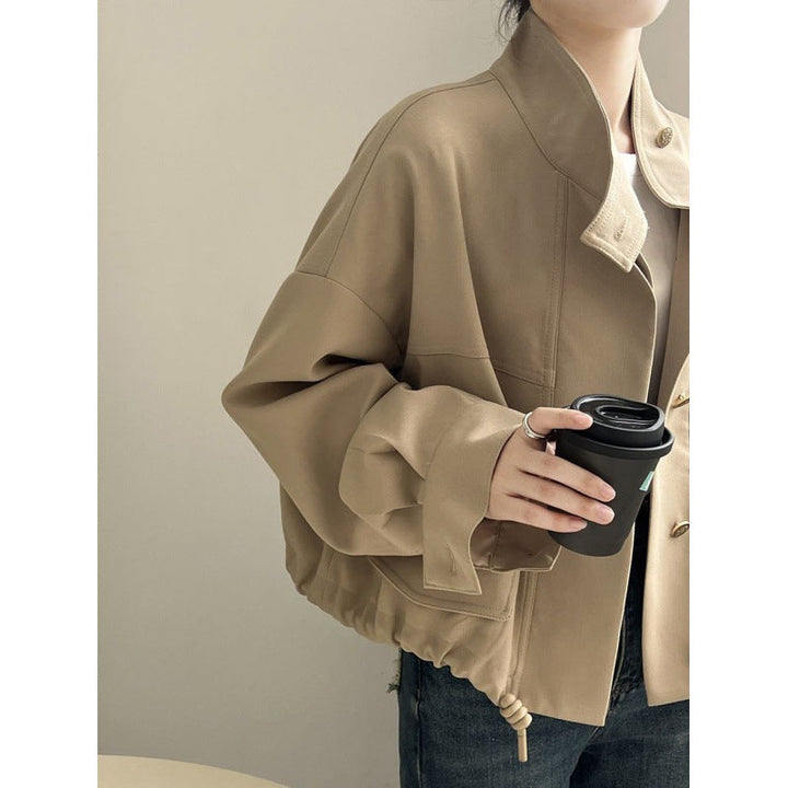 Women's Oversized Casual Jacket | Drawstring-Hem
