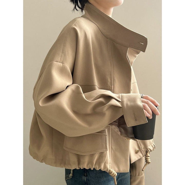 Women's Oversized Casual Jacket | Drawstring-Hem