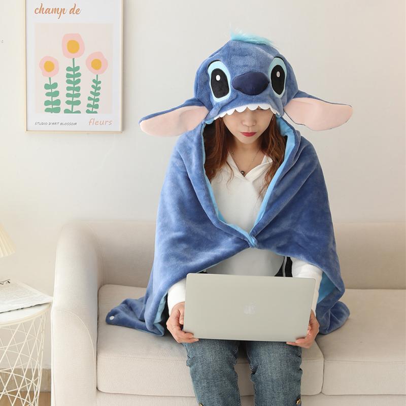 Women's Hooded Wearable Blue Blanket | Winter