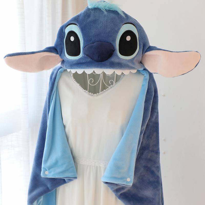 Women's Hooded Wearable Blue Blanket | Winter
