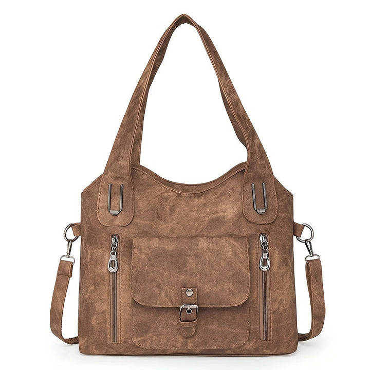Women’s Vintage Shoulder Bag | Multi-Pocket