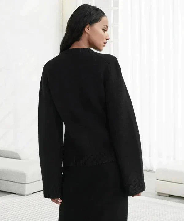 Women's Chic Knitted Cardigan | Button Front