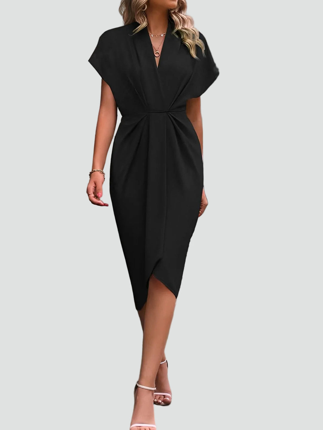 Women's Wrap Cocktail Dress | Midi