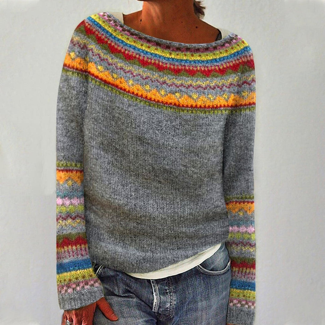 Women's Round Neck Knit Jumper | Casual