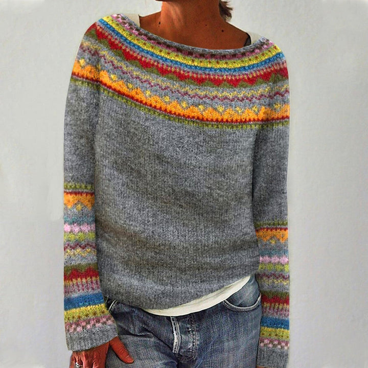 Women's Round Neck Knit Jumper | Casual