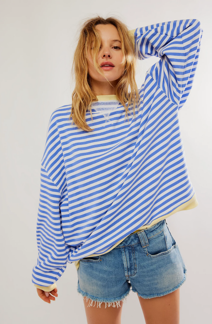 Women's Striped Round Neck Jumper | Casual