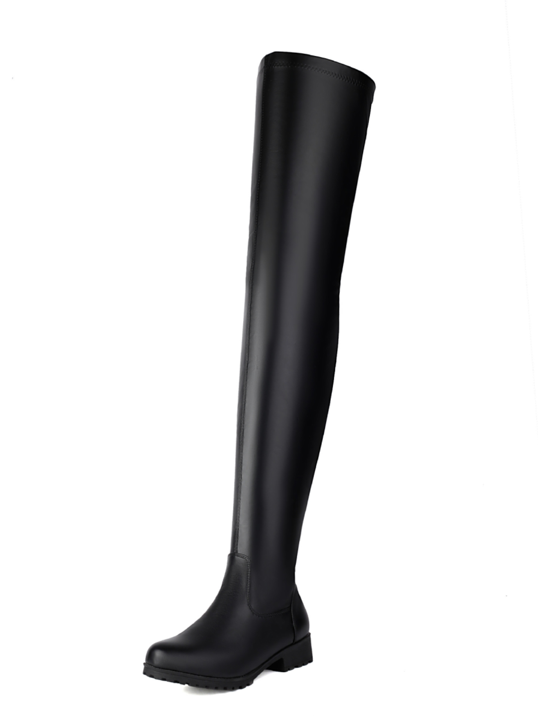 Women's Zip Over the Knee Boots | Low Heel