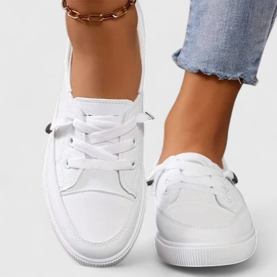 Women's Casual Lace Up Sneakers | Flat