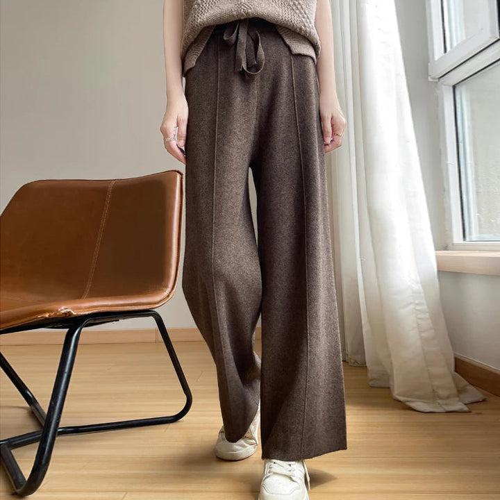 Women's Relaxed Fit Wide Leg Trousers | Winter