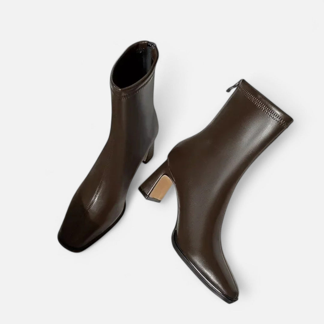 Women’s Winter Square Toe Ankle Boots | Heeled