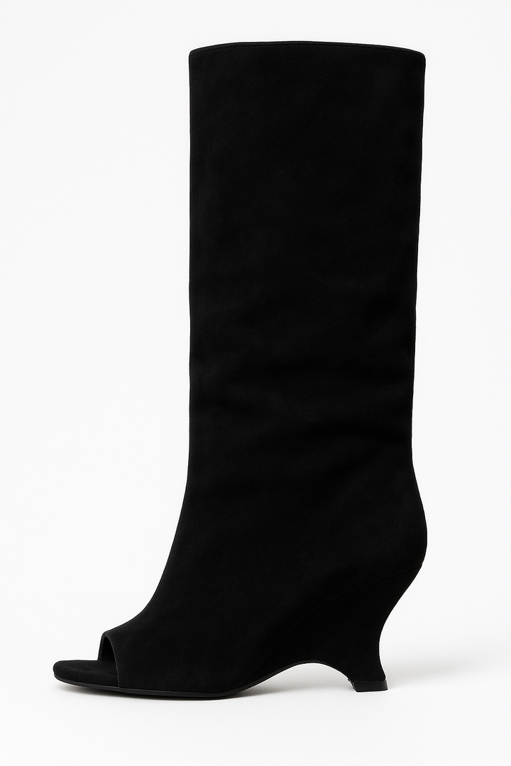 Women's Knee High Heel Boots | Slip On