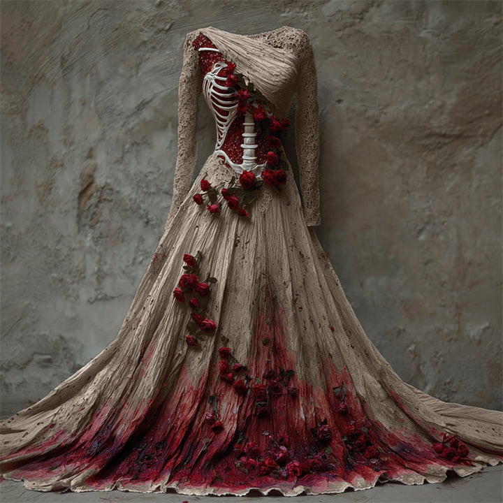 Women's Long Sleeve Maxi Dress | Halloween