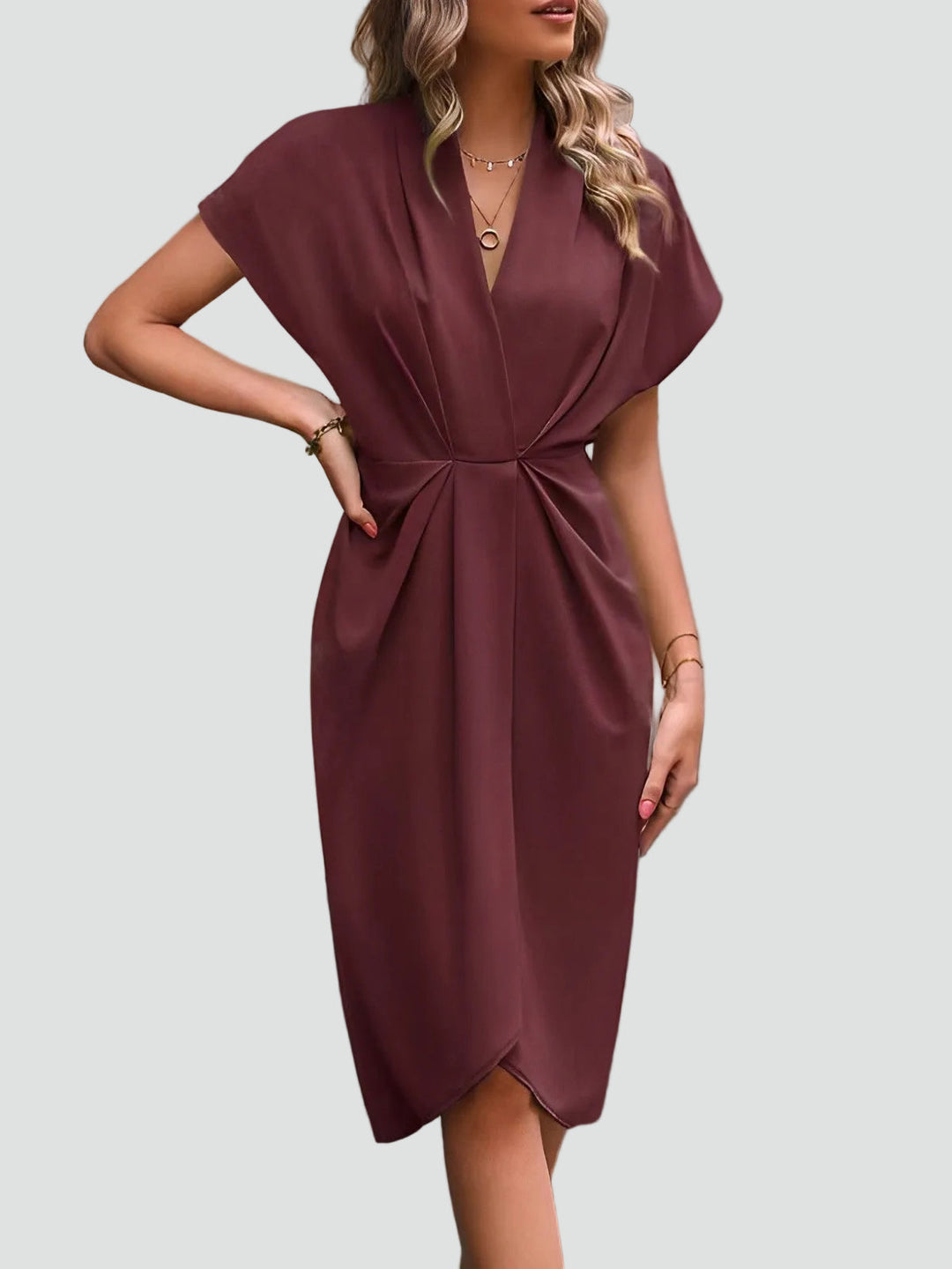 Women's Wrap Cocktail Dress | Midi