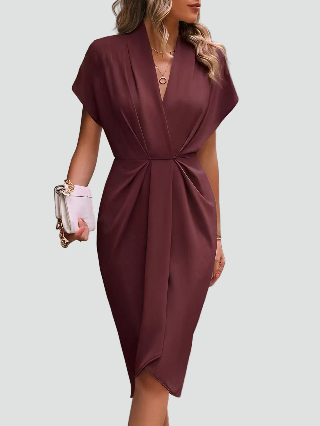 Women's Wrap Cocktail Dress | Midi
