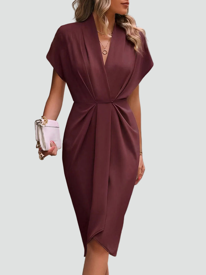 Women's Wrap Cocktail Dress | Midi