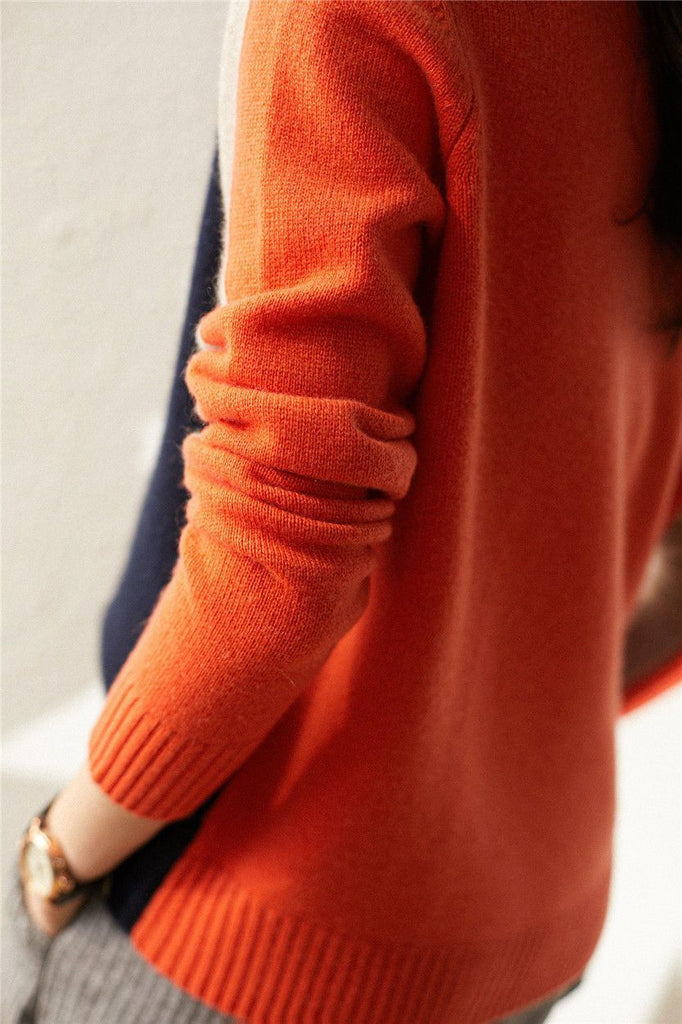 Women's Stripe Crew Neck Knit Jumper | Winter
