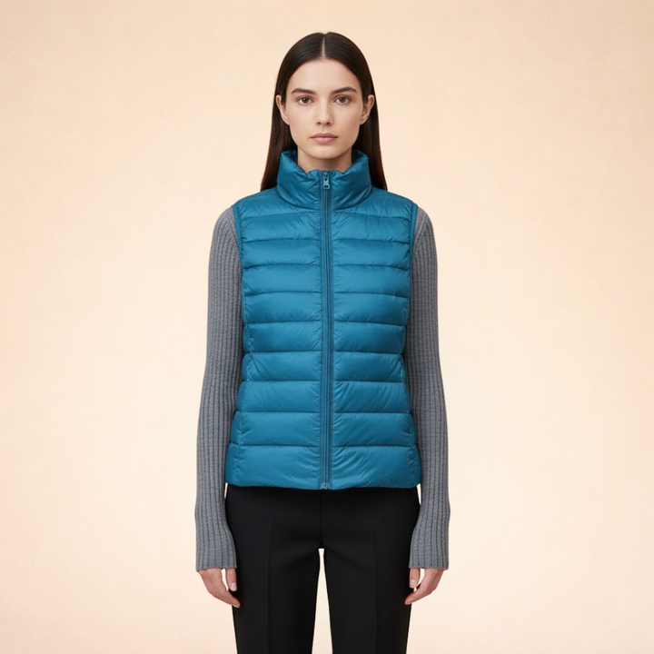 Women's Quilted Puffer Vest | Zip Up