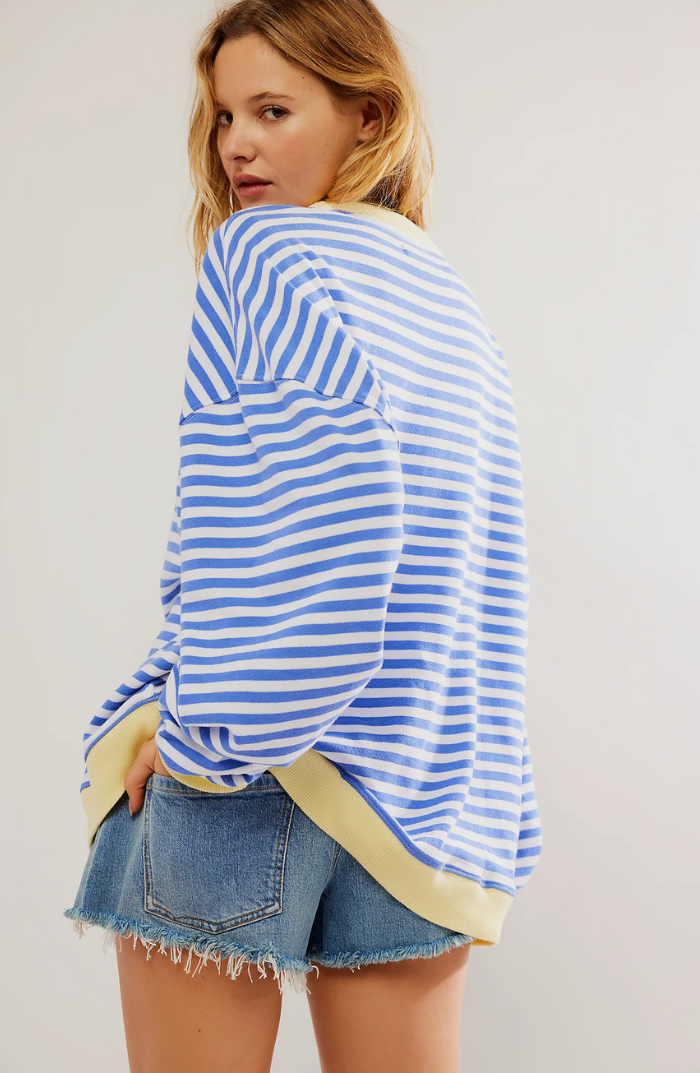 Women's Striped Round Neck Jumper | Casual