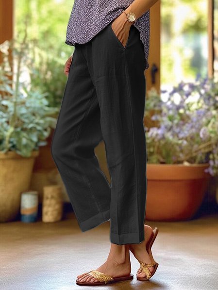Women's Straight Leg Summer Trousers | Casual