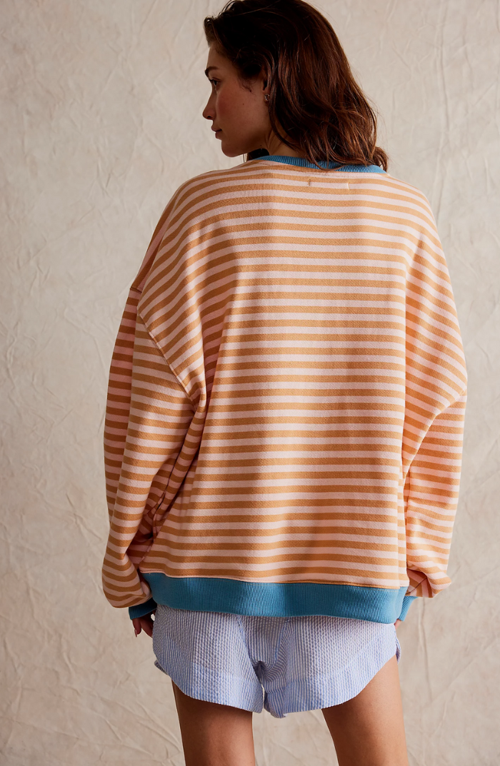 Women's Striped Round Neck Jumper | Casual